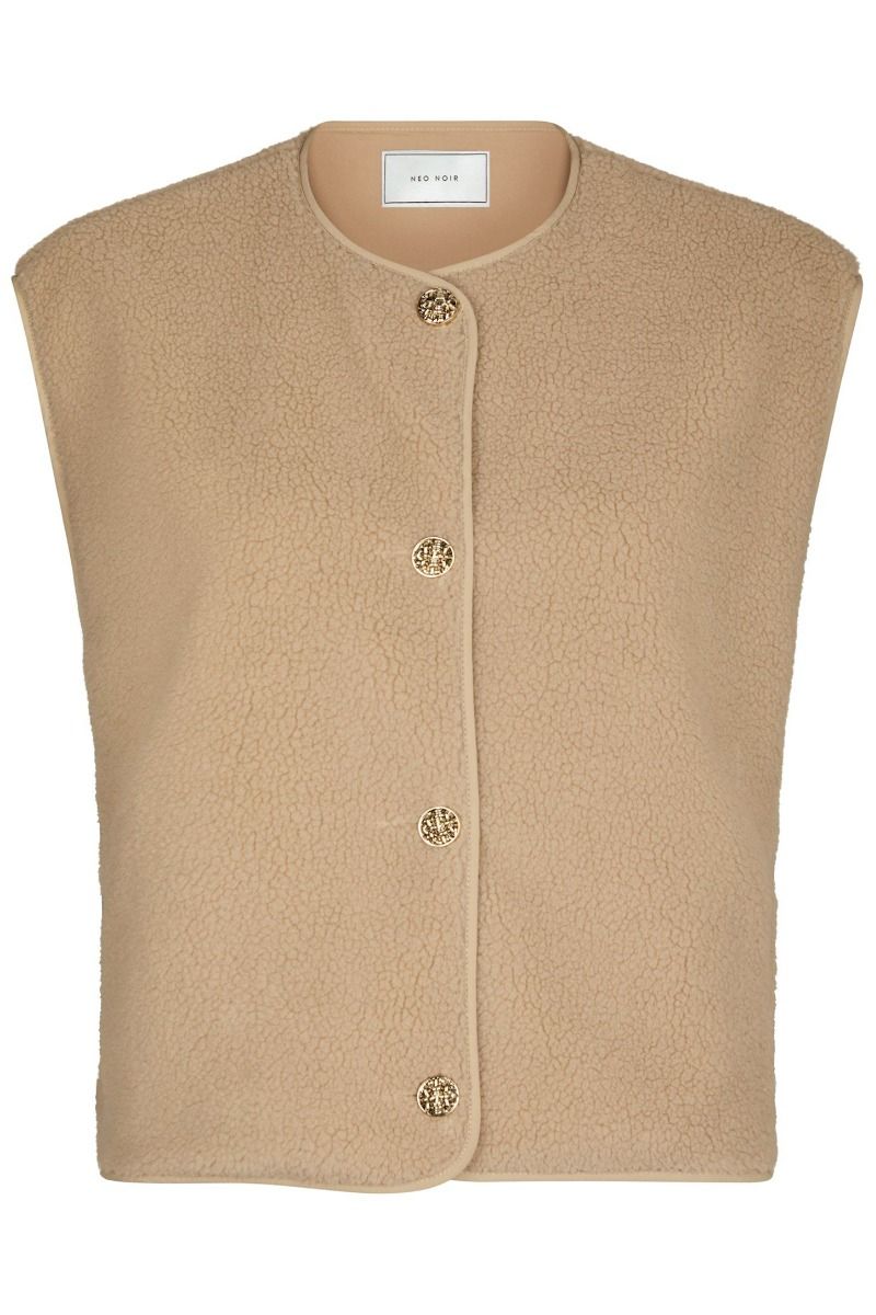 Neo Noir - Vest - Mariko Teddy Vest - Sand