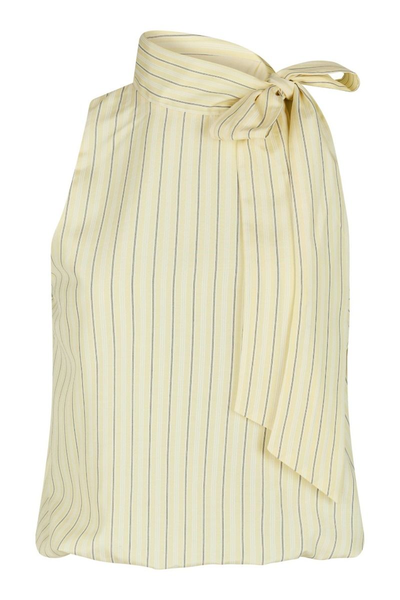 Neo Noir - Top - Veda Stripe Top - Light Yellow
