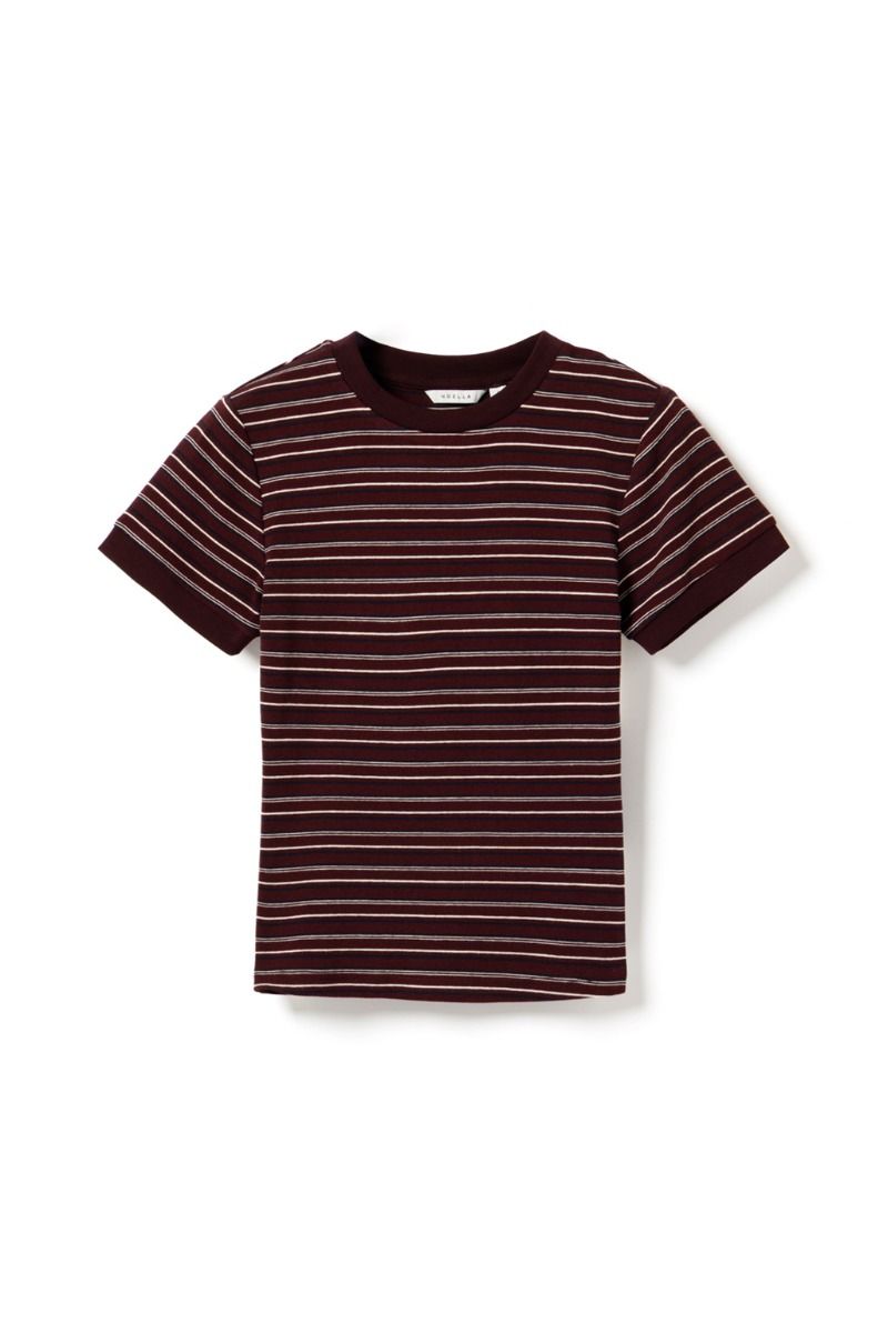 Noella - T-shirt - N-Mykel Top - Dizzy Burgundy Stripe