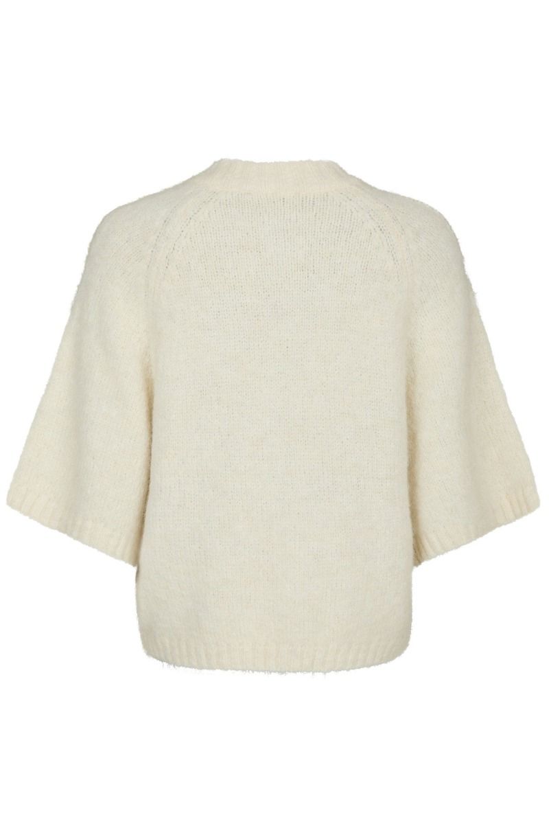 Neo Noir - Strik - Benuta Fluffy Knit Cardigan - Off White