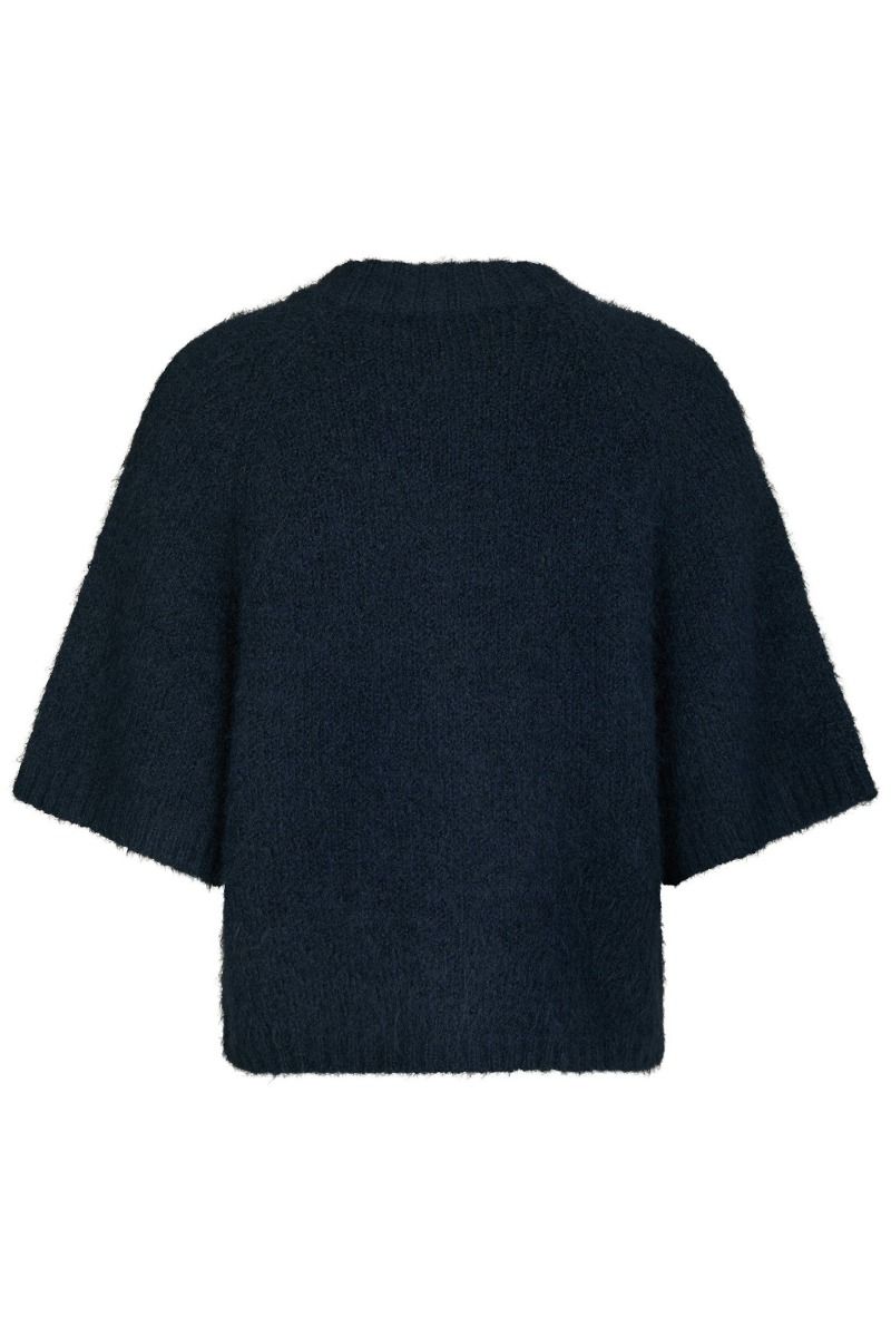 Neo Noir - Cardigan - Benuta Fluffy Knit Cardigan - Navy
