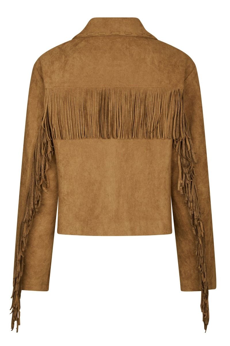 Neo Noir - Jakke - Lauron Faux Suede Jacket - Cognac