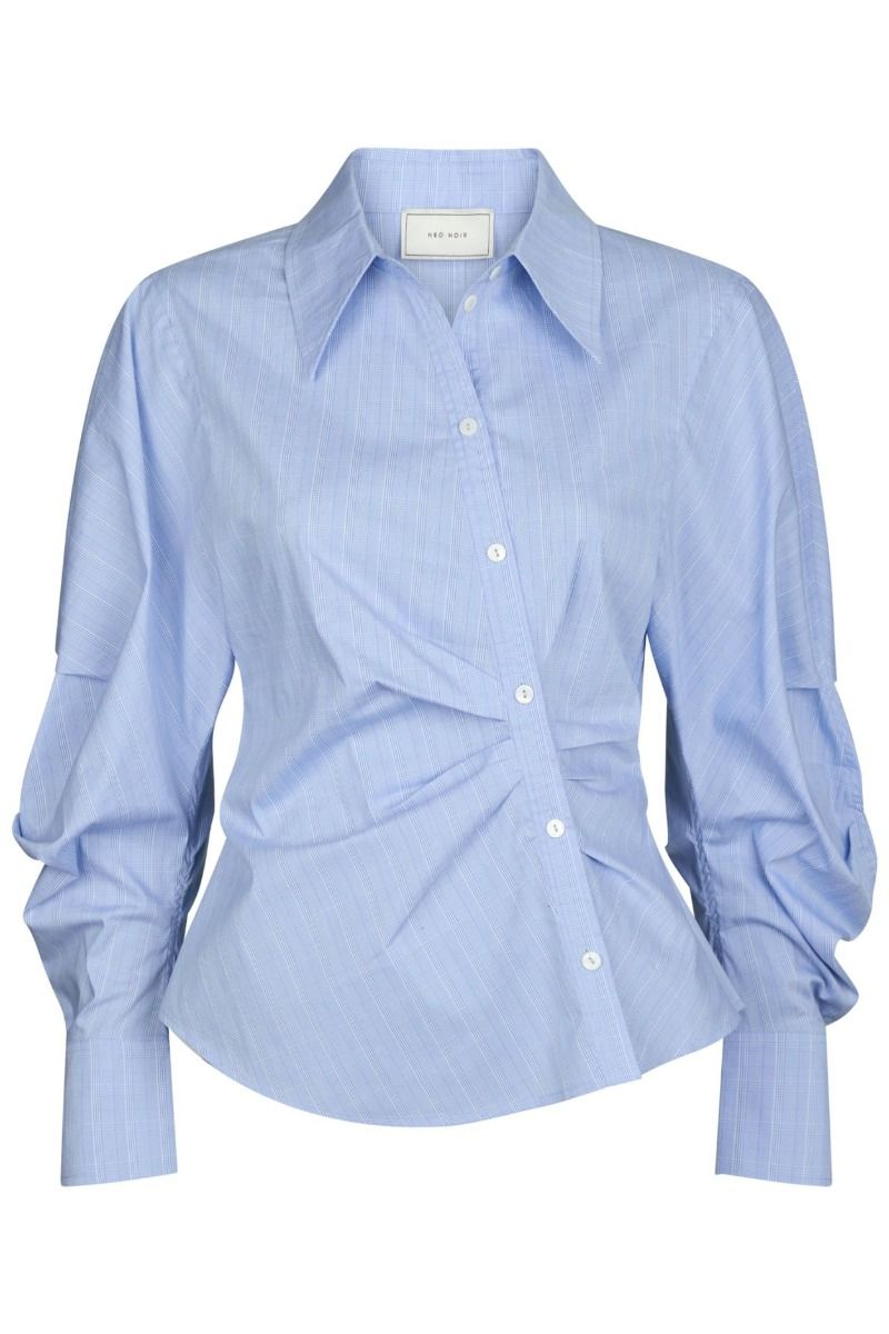 Neo Noir - Skjorte - Neoella Flannel Shirt - Light Blue