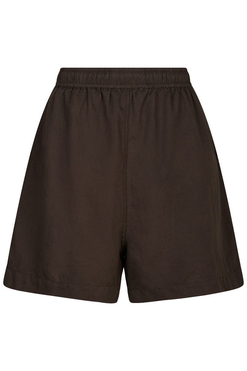 Neo Noir - Shorts - Shala Linen Shorts - Dark brown