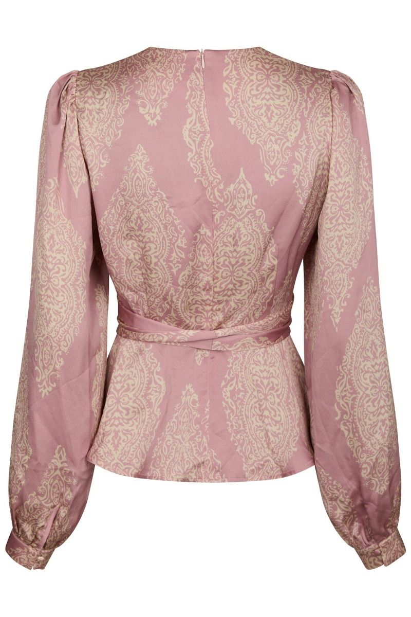 Neo Noir - Bluse - Rista Paisley Drop Blouse - Evening Rose