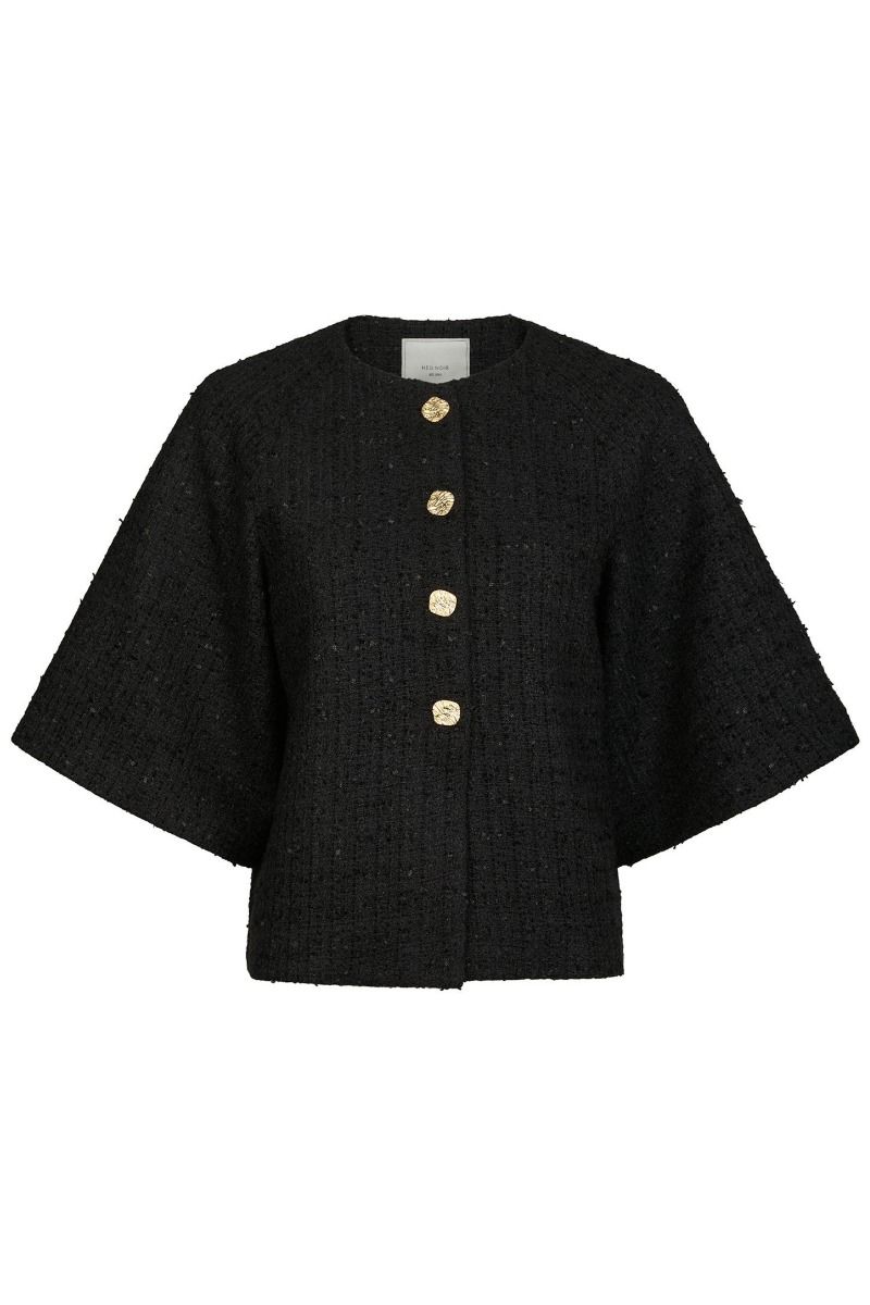 Neo Noir - Jakke - Rosella Boucle Mini Jacket - Black