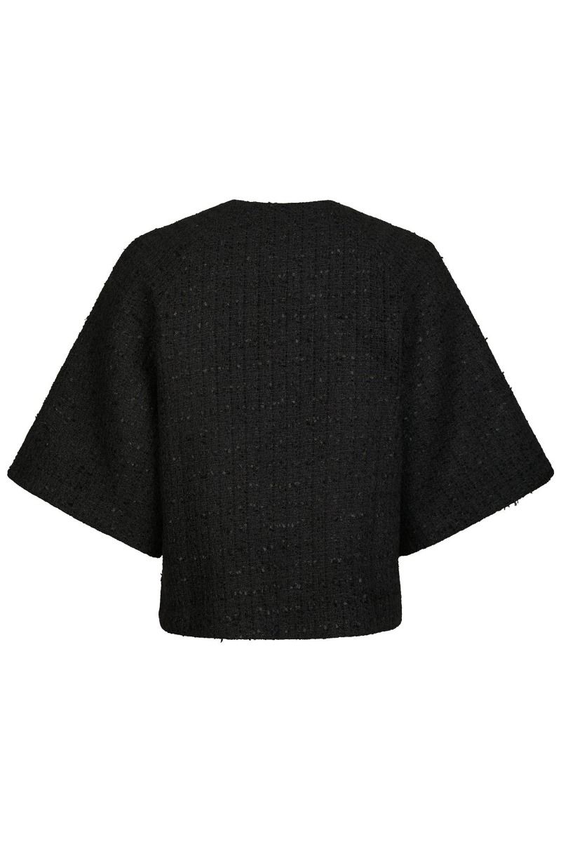 Neo Noir - Jakke - Rosella Boucle Mini Jacket - Black