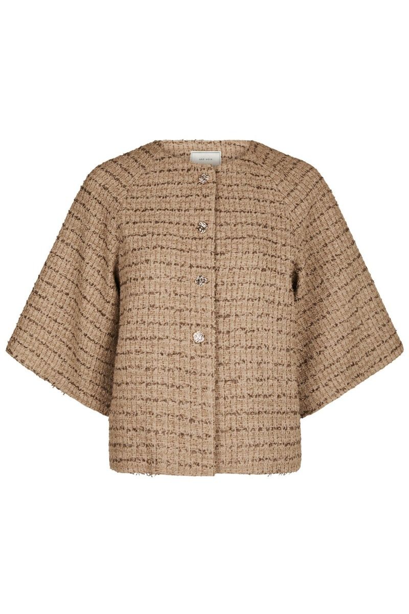 Neo Noir - Jakke - Rosella Boucle Mini Jacket - Taupe
