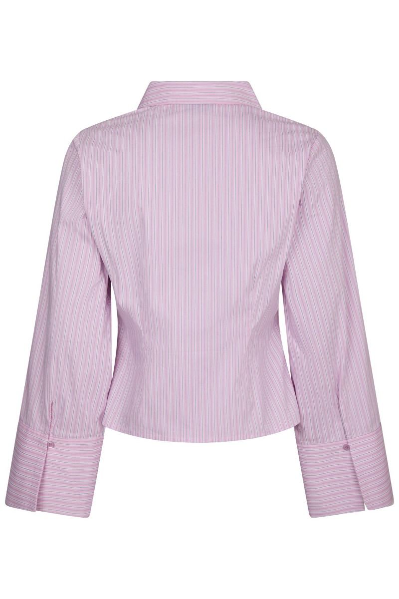Neo Noir - Skjorte - Rosa Shadow Stripe Shirt - Light pink