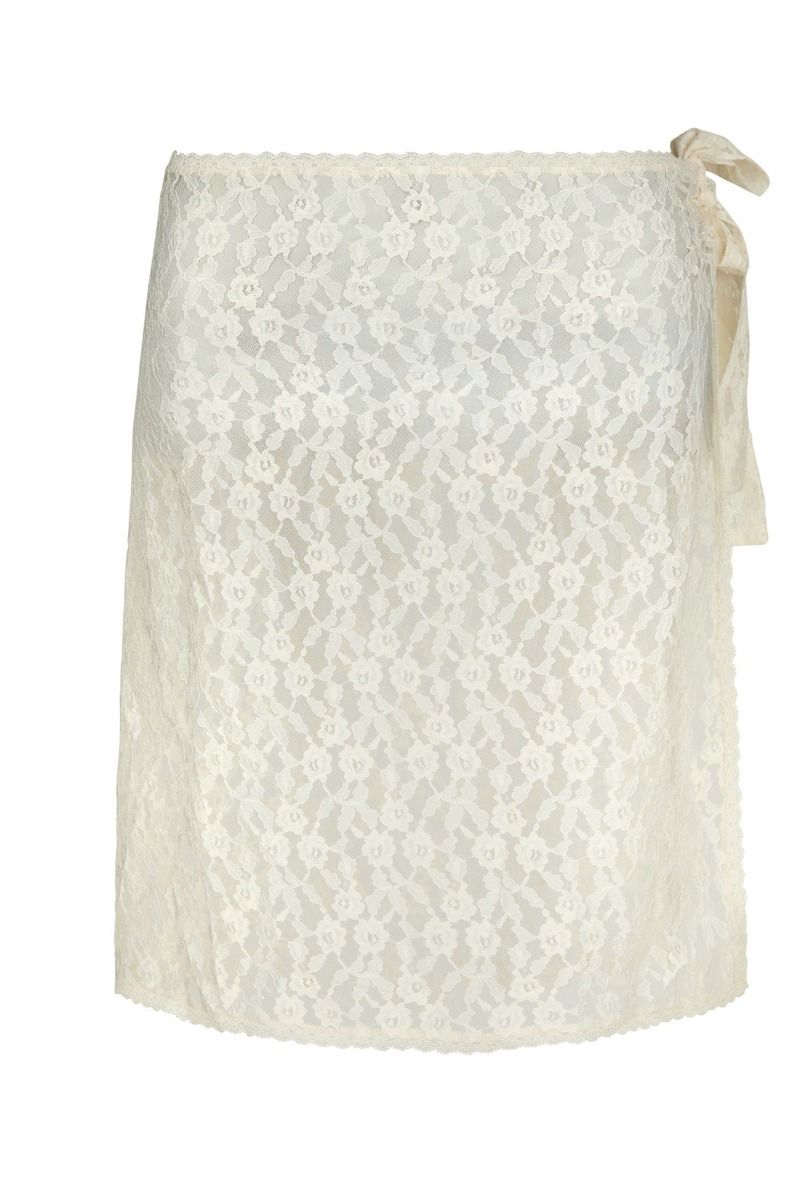 Neo Noir - Nederdel - Diffana Wrap Skirt - Creme
