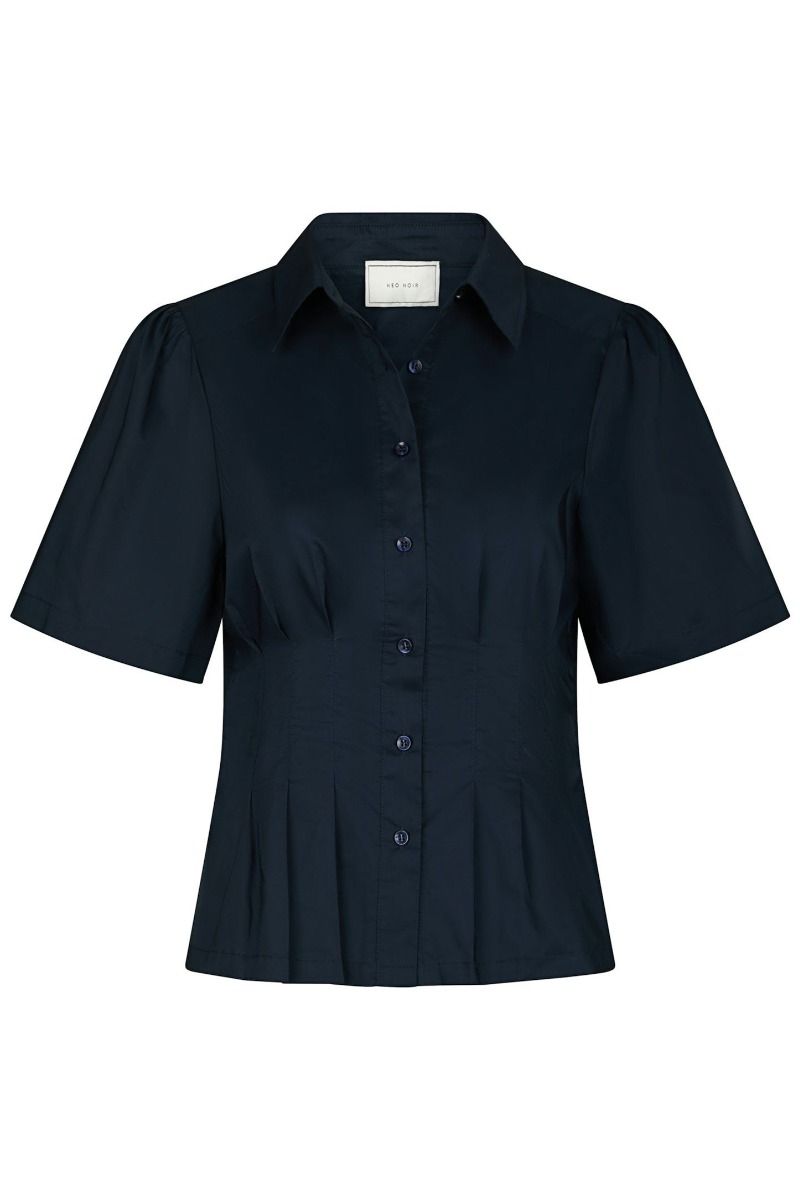 Neo Noir - Balara Poplin Shirt - Navy