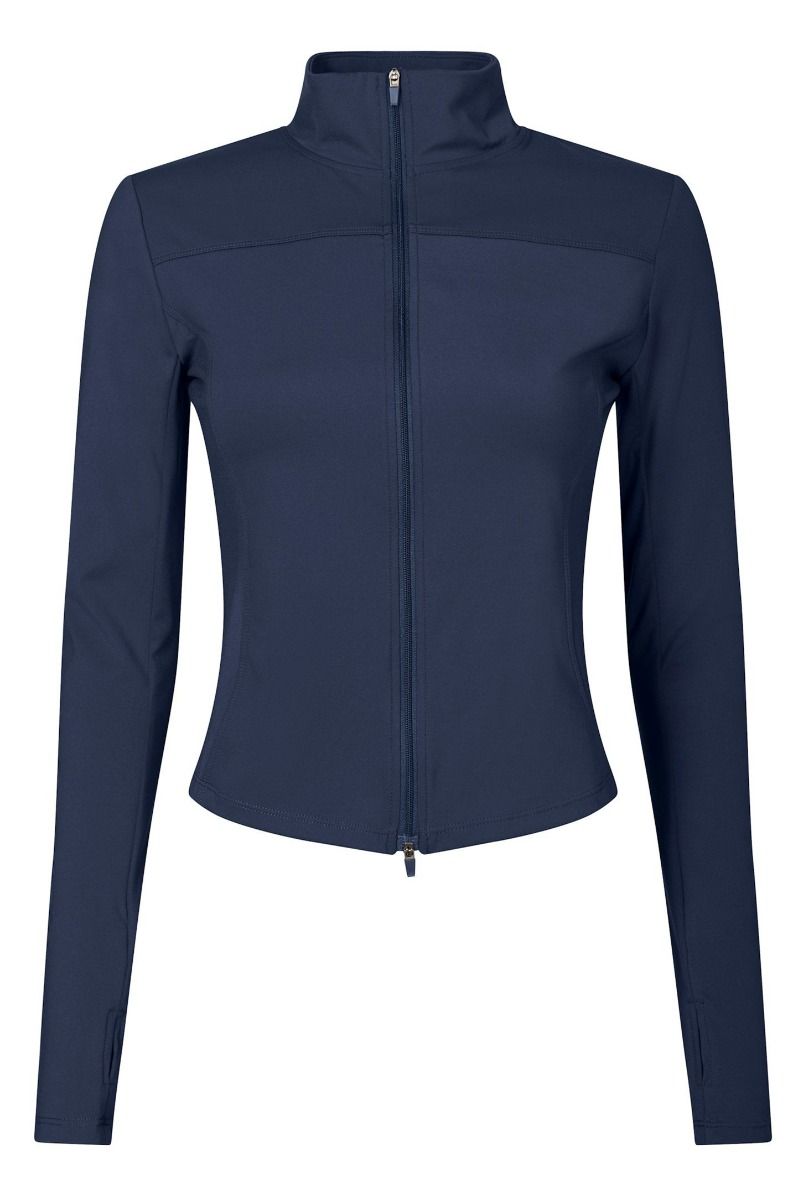 Neo Noir - Bluse - Nolana Zip Blouse - Navy