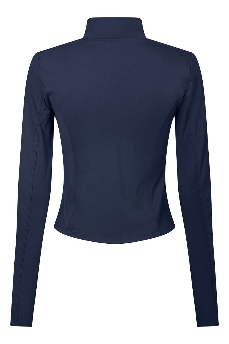Neo Noir - Bluse - Nolana Zip Blouse - Navy