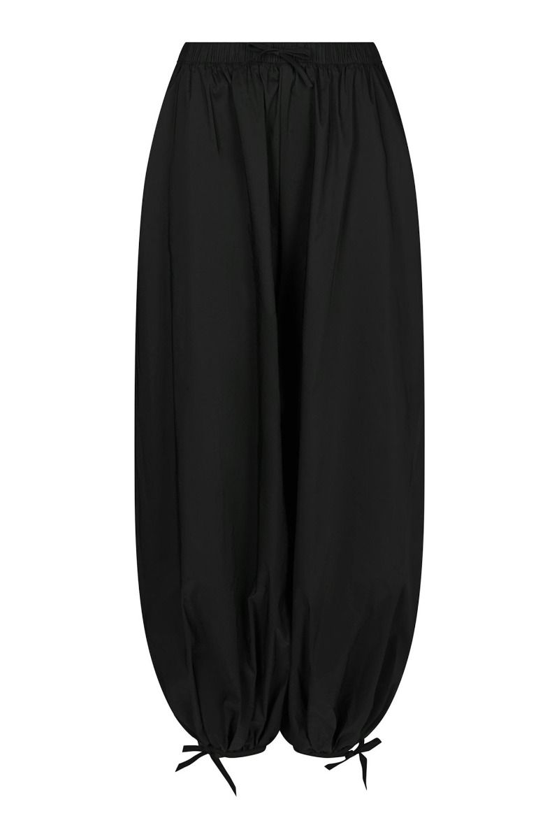 Neo Noir - Bukser - Roxane Balloon Poplin Pants - Black