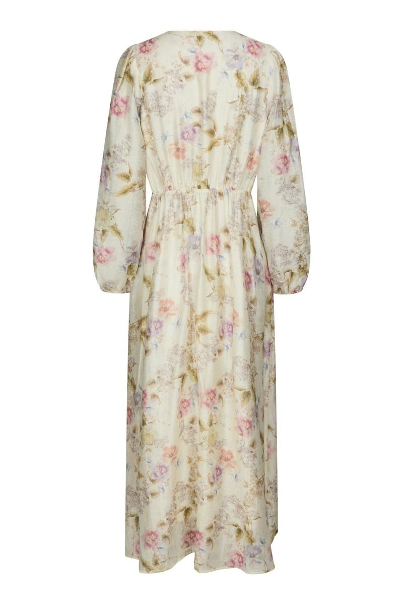 Neo Noir - Kjole - Silfi Vintage Flower Dress - Off White