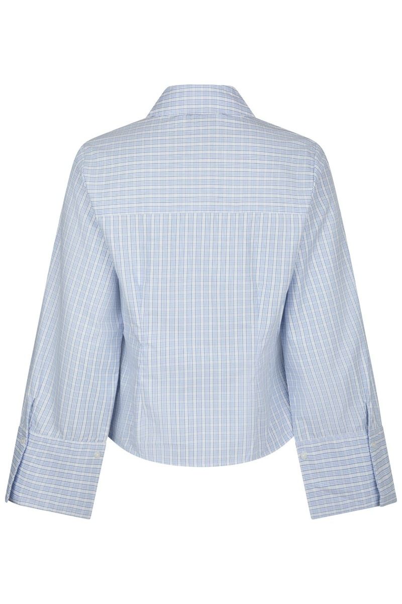 Neo Noir - Skjorte - Rosa Light Check Shirt - Light Blue