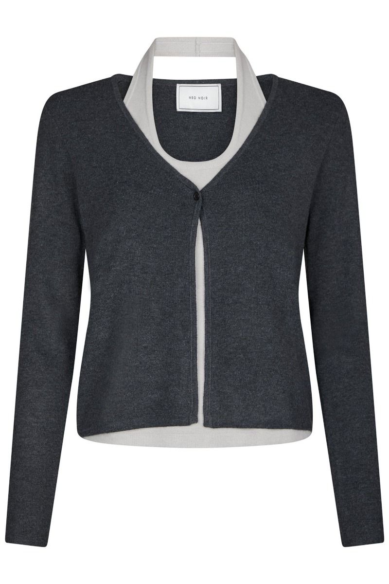 Neo Noir - Bluse - Tamina Knit Blouse - Antracit