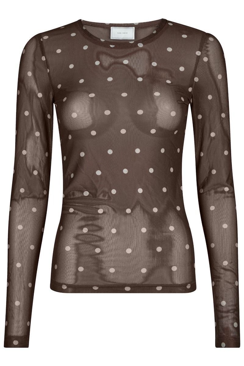 Neo Noir - Bluse - Ella Dot Blouse - Brown
