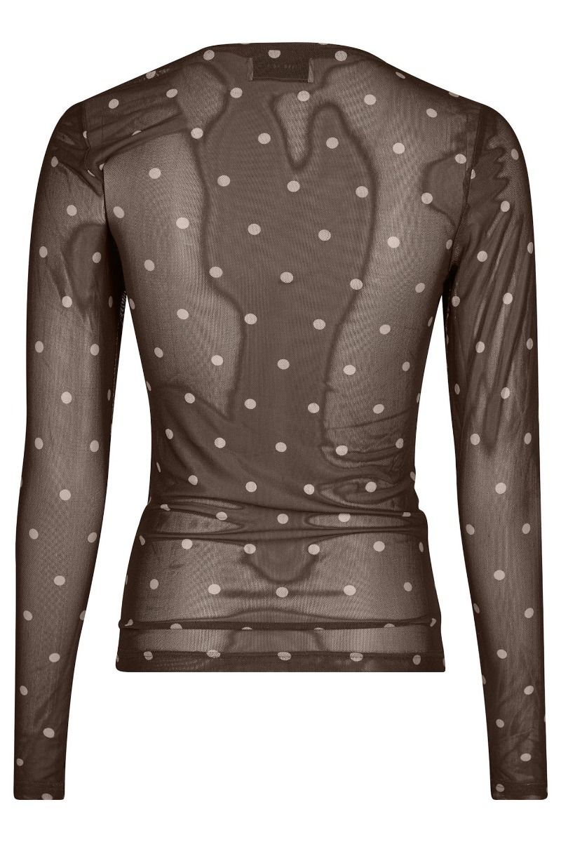 Neo Noir - Bluse - Ella Dot Blouse - Brown