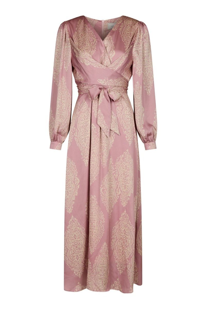 Neo Noir - Kjole - Bretti Paisley Drop Dress - Evening Rose