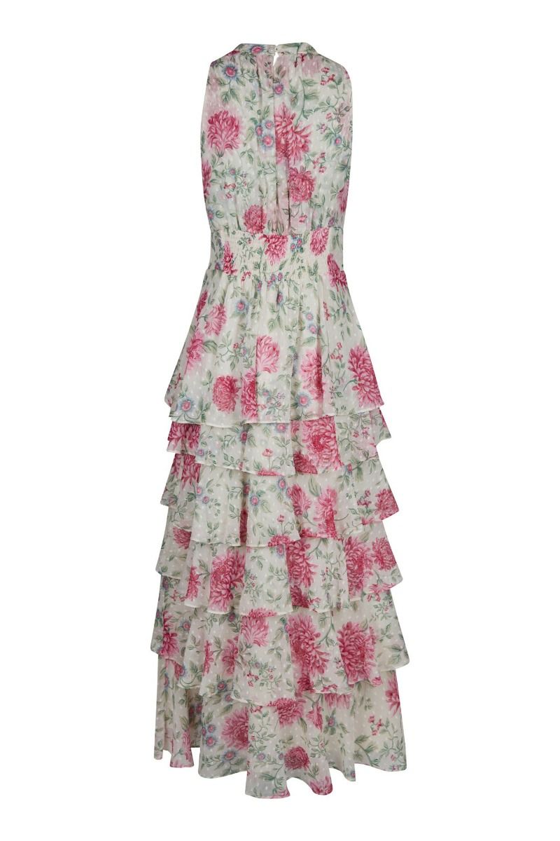 Neo Noir - Kjole - Marli Big Flower Dress - Creme