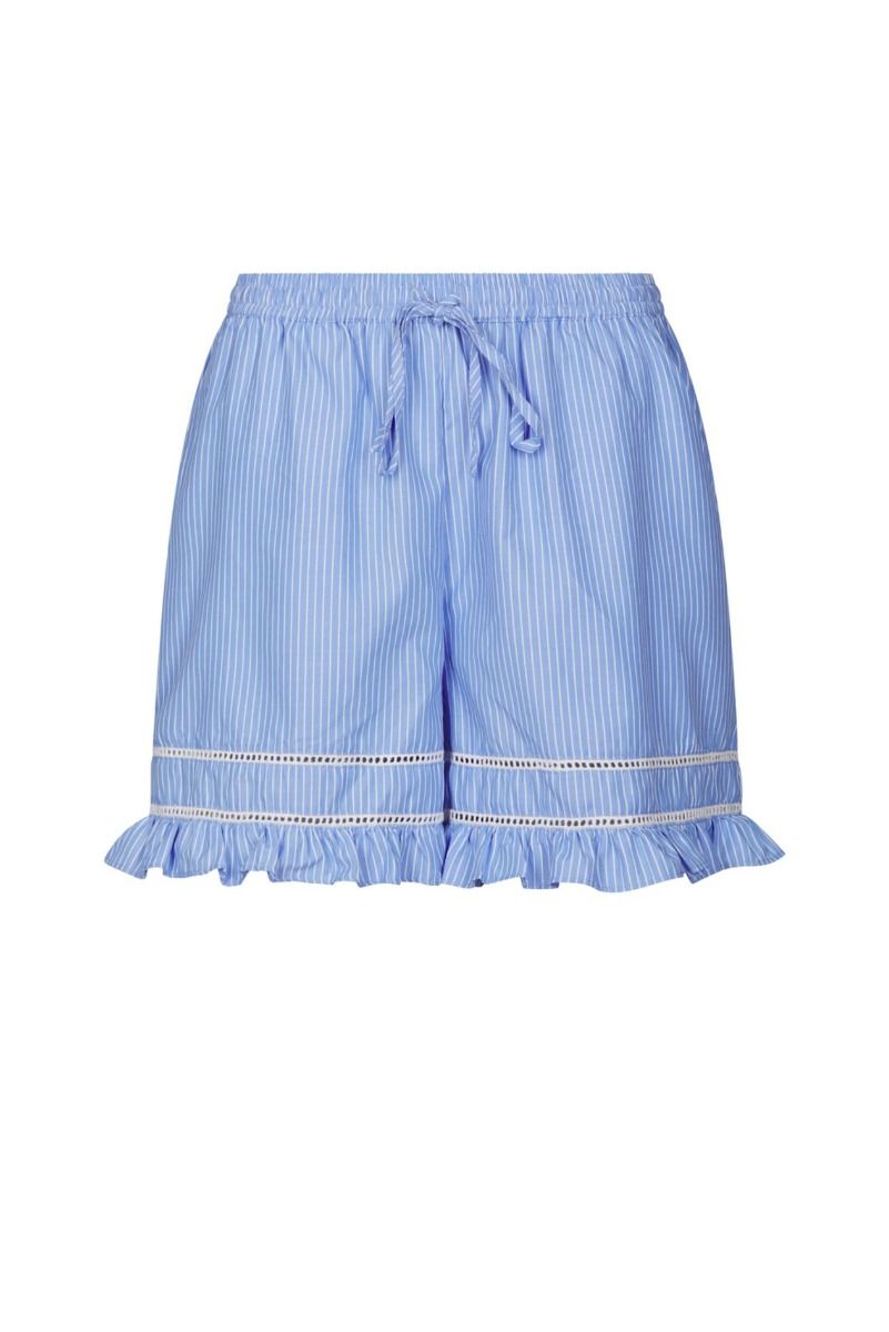Neo Noir - Shorts - Amansa Stripe Shorts - Light Blue