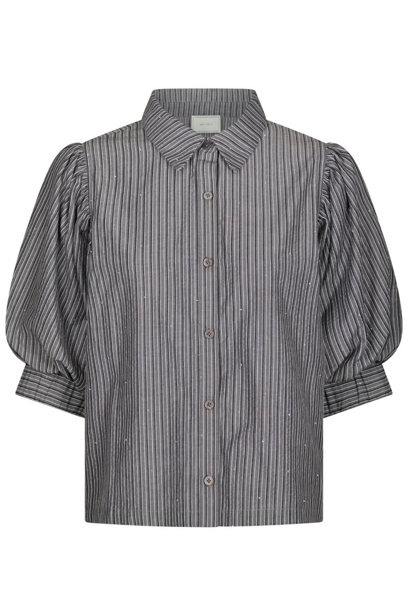 Neo Noir - Skjorte - Etta Stripe B Shirt - Dark Grey