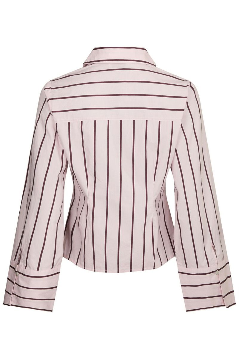 Neo Noir - Skjorte - Rosa Wide Stripe Shirt - Light Pink