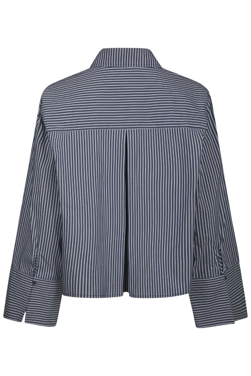 Neo Noir - Skjorte - Jaylin Stripe Shirt - Dark Navy