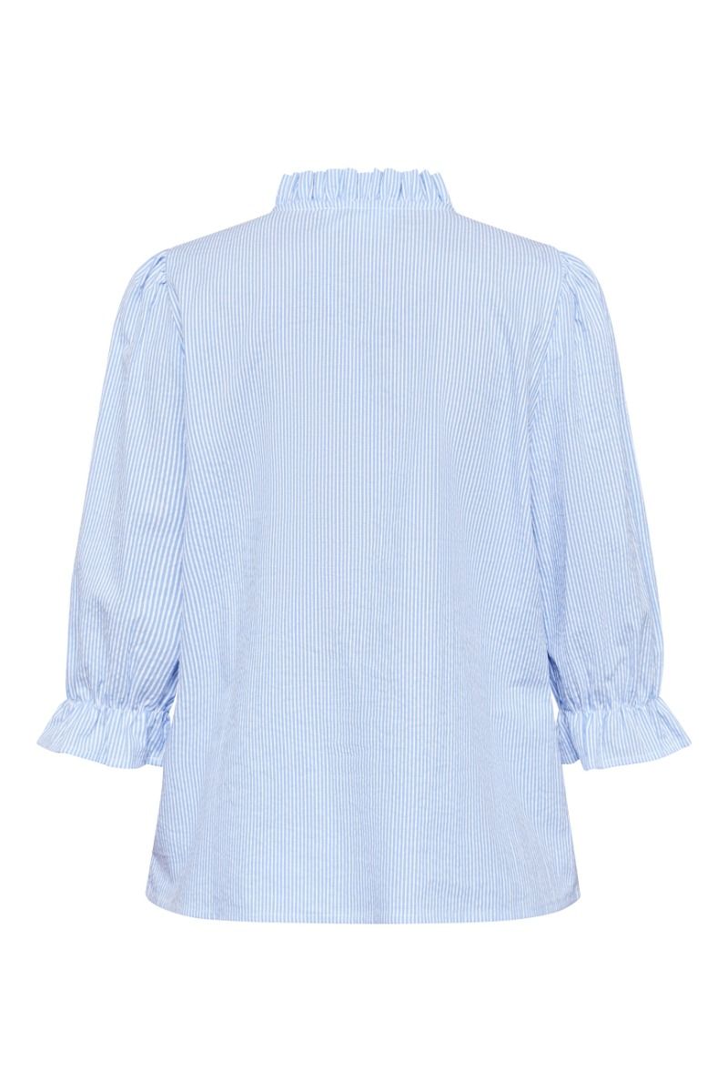 Sisters Point -  Bluse - Vysla-SS - Blue/White