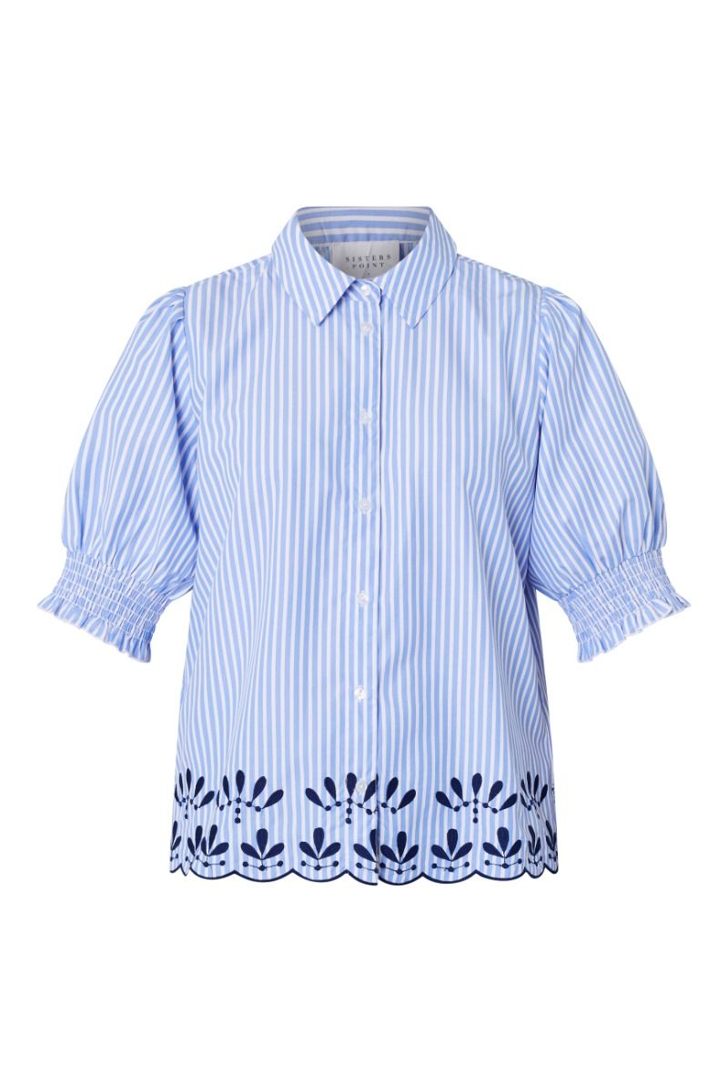 Sisters Point - Skjorte - ISOLA-SS3 - Stripe/Navy