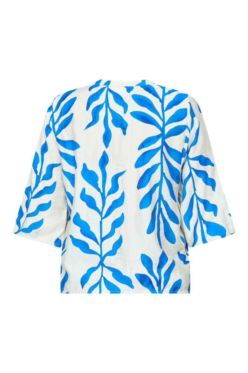 Sisters Point - Bluse - VIABA-SH2 - Cream/Blue