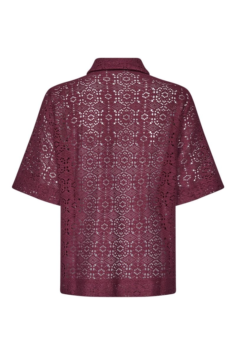 Sisters Point - Skjorte - Elsia-SH.SS - D. Bordeaux