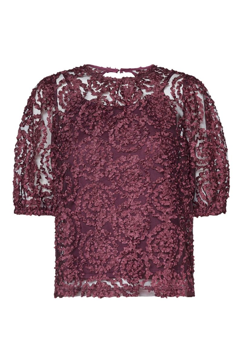 Sisters Point - Bluse - Vemba-SS - Bordeaux