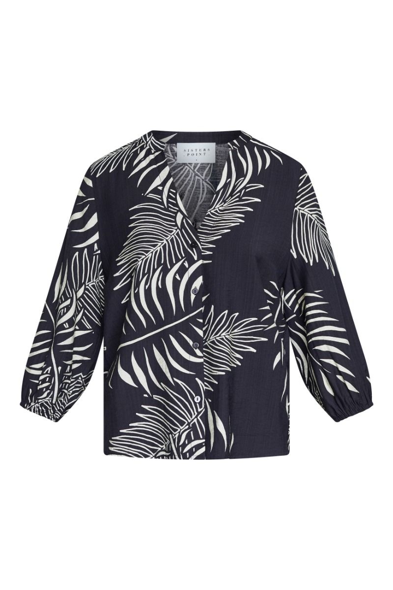 Sisters Point - Skjorte - Viaba-SH6 - Black Leaf 