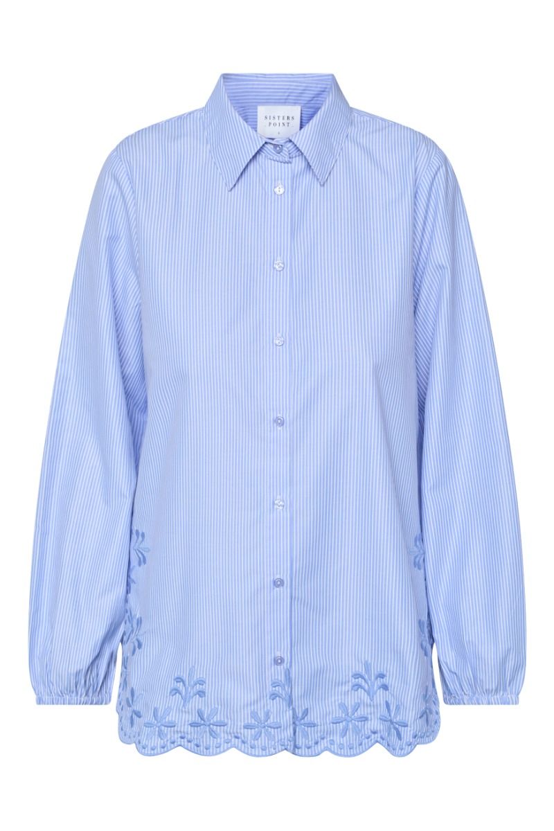 Sisters Point - Skjorte - Istea-SH3 - Mid Blue Stripe