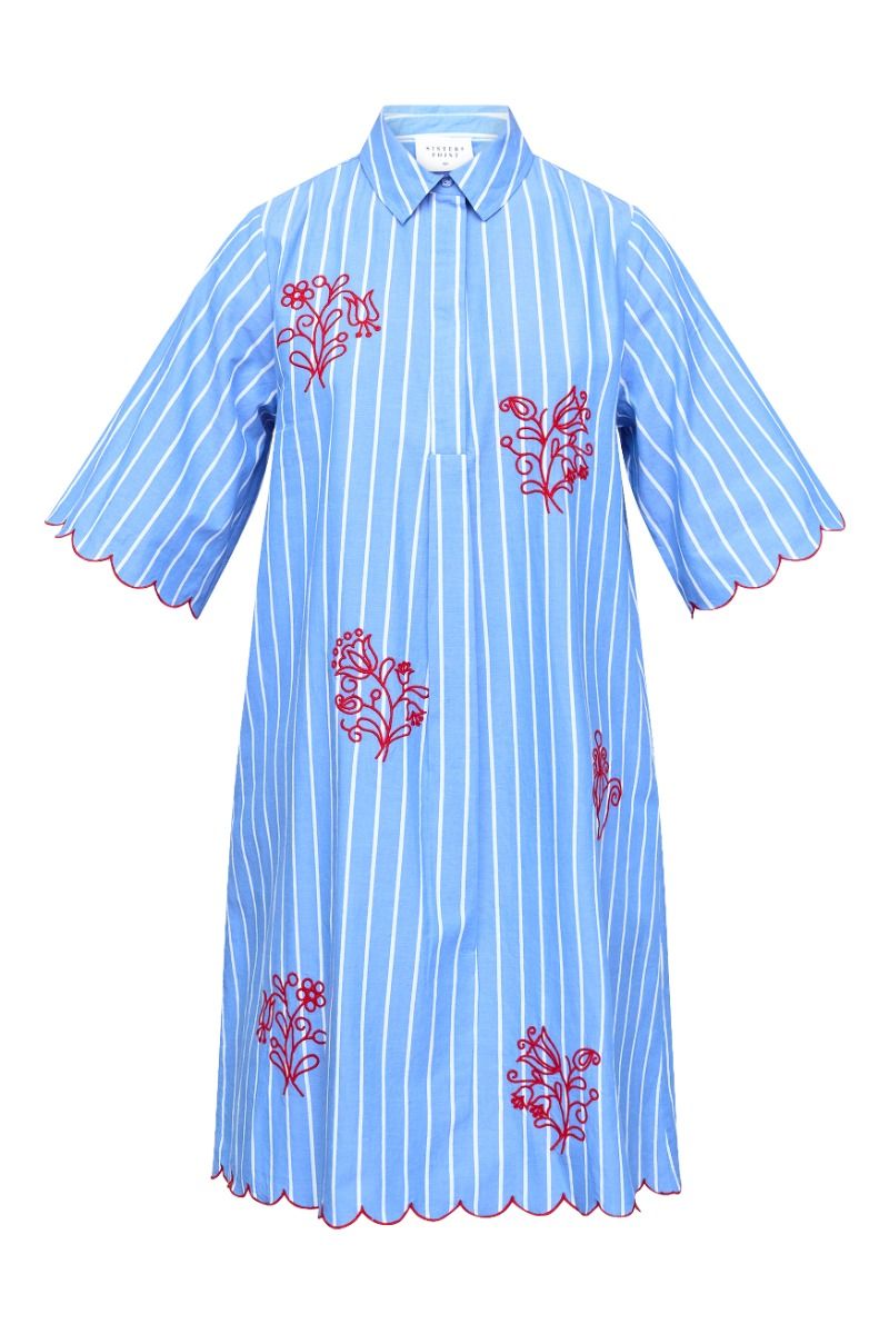 Sisters Point - Kjole - Edina-DR2 - Blue Stripes