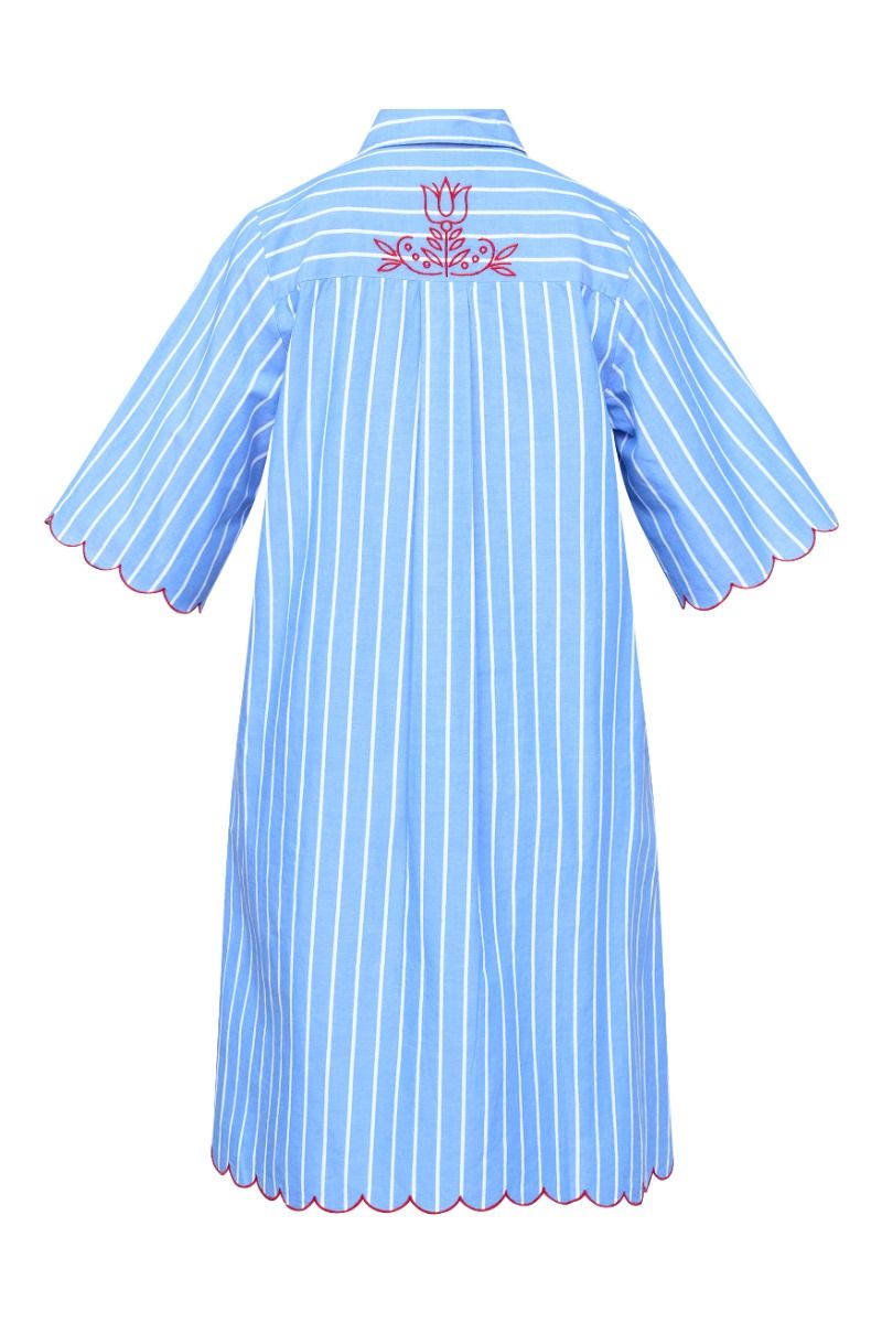 Sisters Point - Kjole - Edina-DR2 - Blue Stripes