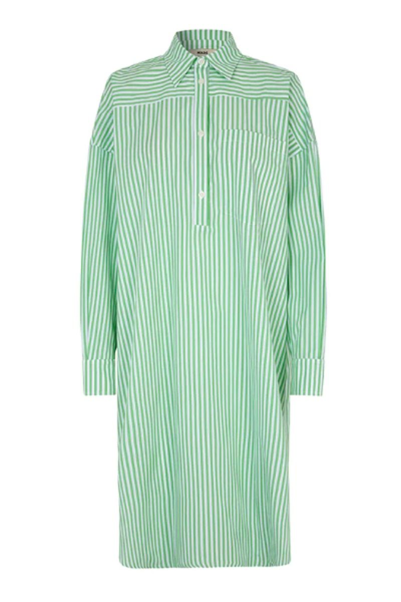 Mads Nørgaard - Kjole - Popla Peri Dress - Andean Toucan/Optical White