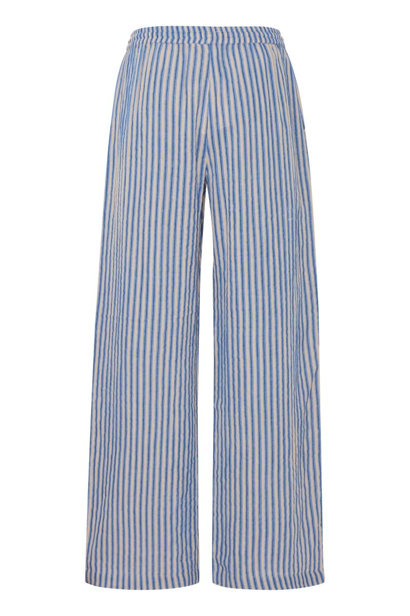 Ichi - Bukser - IA Foxa Striped Beach PT - Della Robbia Blue Stripe