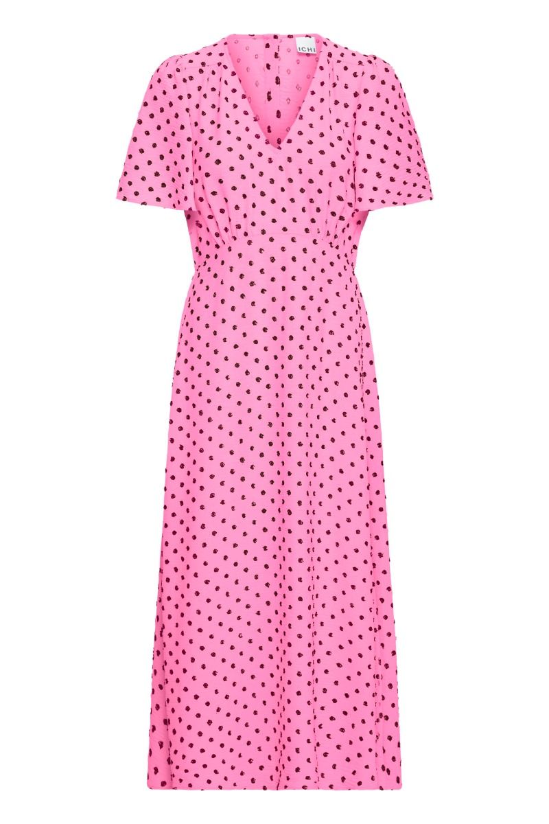 Ichi - Kjole - Zabby DR - Grahic Dot/Wild Orchid