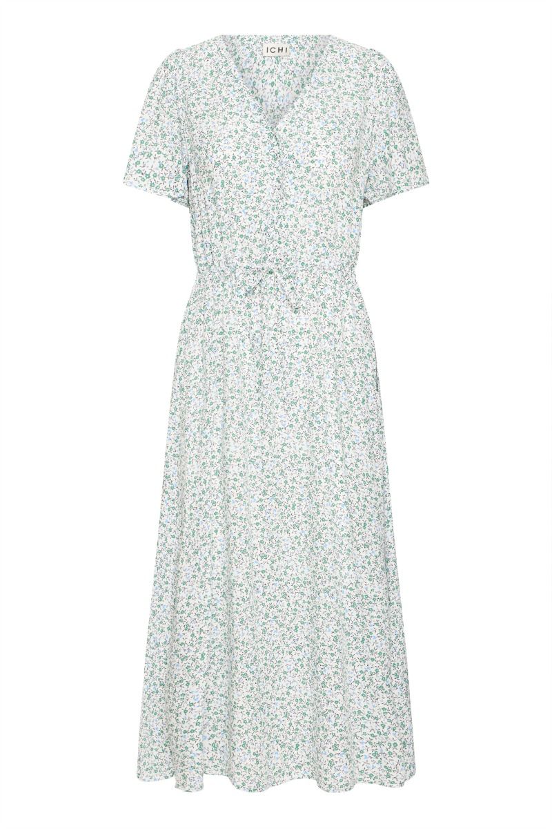 Ichi - Kjole - Vera DR38 - Green Flower