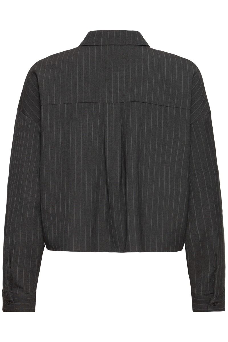 Ichi - Skjorte - Trine SH - Gray Pinstripe