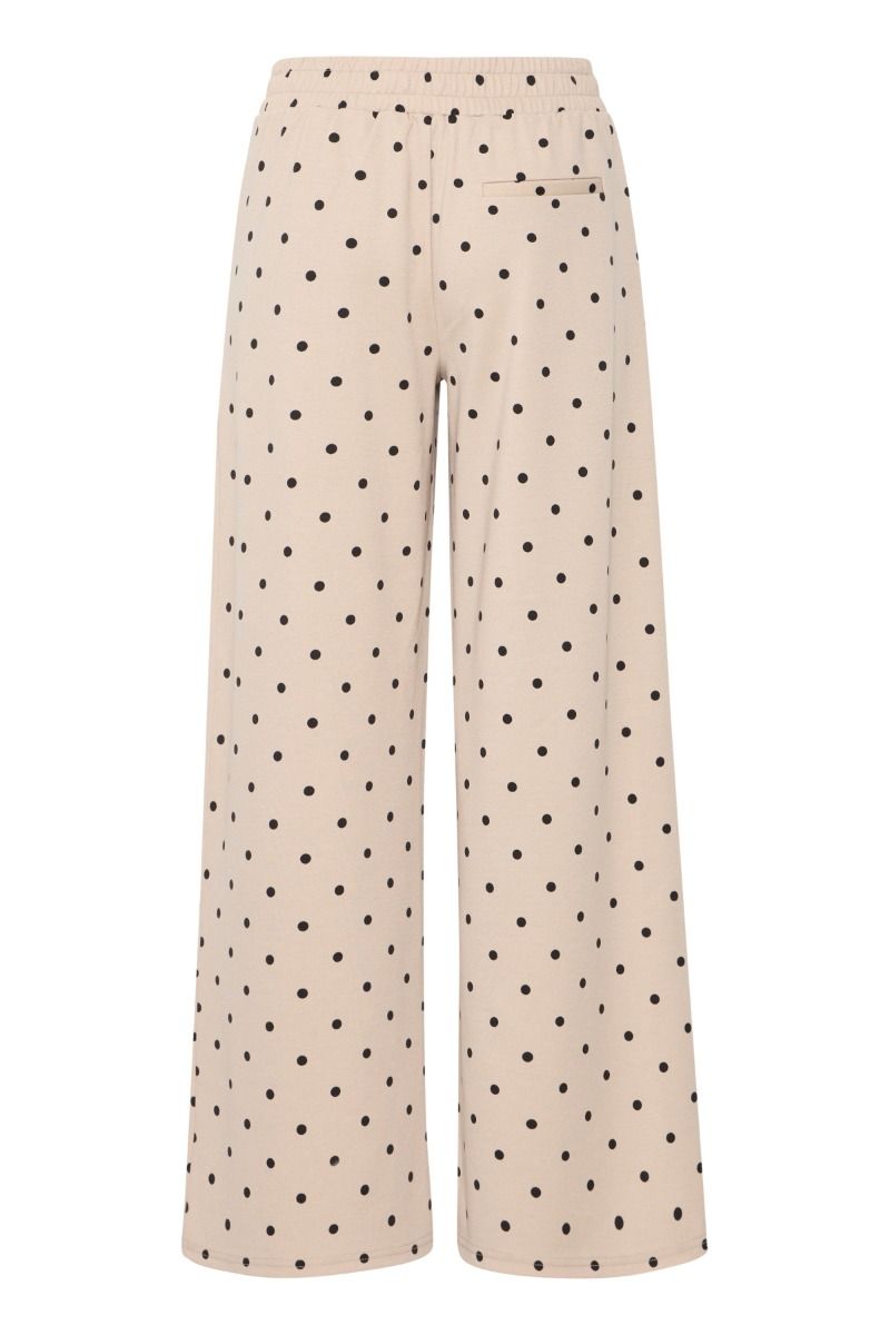 Ichi - Bukser - Kate Dot Wide Long Pant - Kate Dot Print
