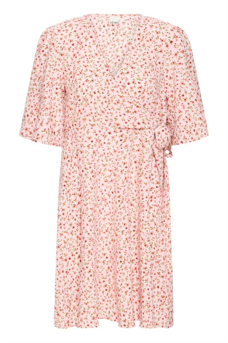 Ichi - Kjole - Kala Dress - Chalk Pink w.Pink flower