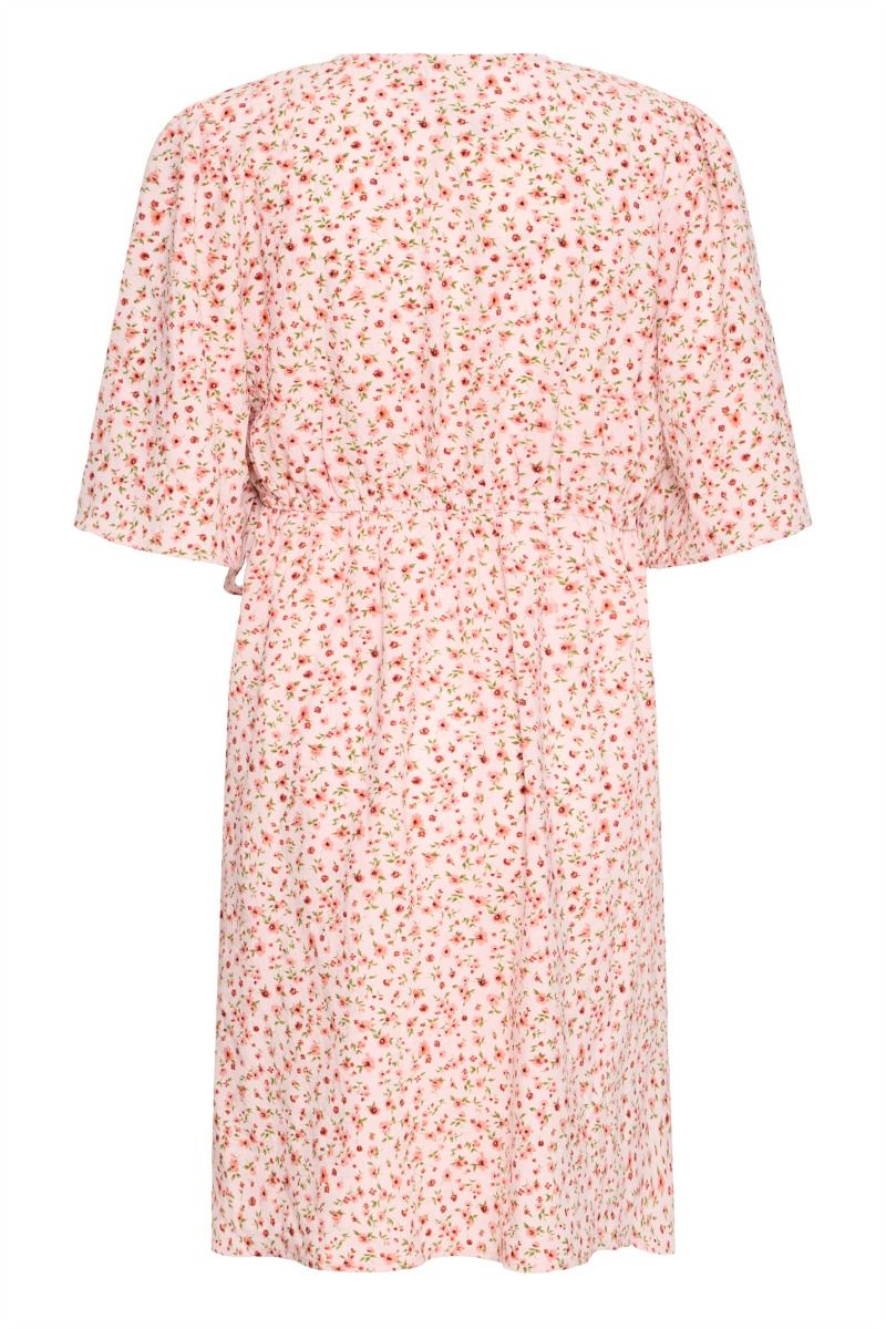 Ichi - Kjole - Kala Dress - Chalk Pink w.Pink flower