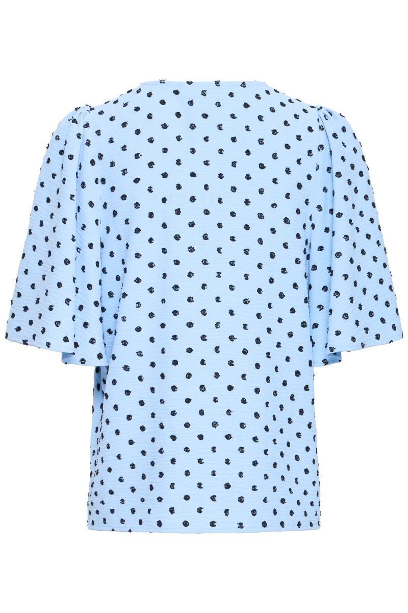 Ichi - Bluse - Zabby MS2 - Graphic Dot/Powder Blue