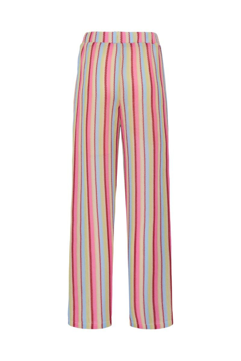 Ichi - Bukser - Libella PA - Multi Pastel Stripe