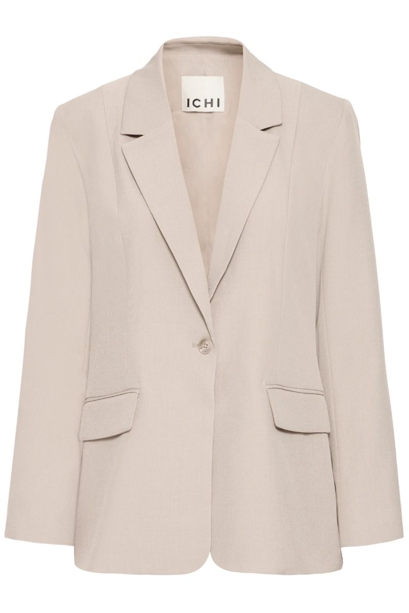 Ichi - Blazer - Fava Long Bl - Dove Melange