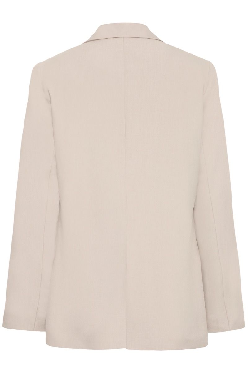 Ichi - Blazer - Fava Long Bl - Dove Melange